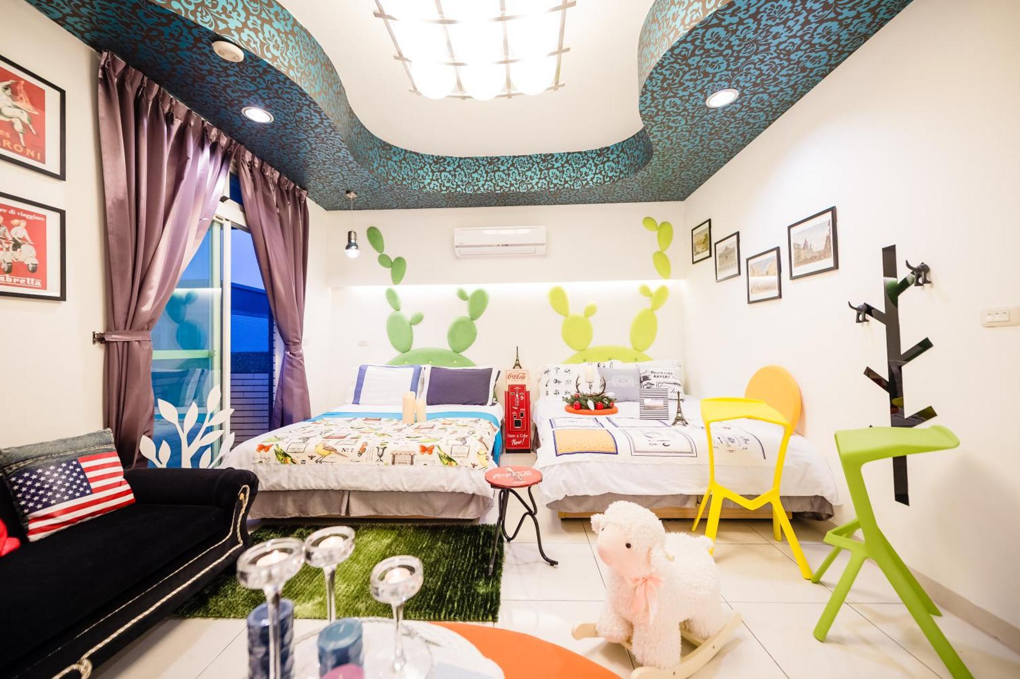 巴黎villa 主題派對k歌 Bbq 麻將包棟 Luodong Habitación foto